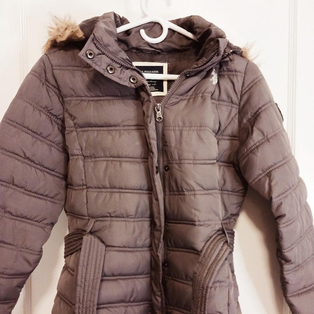U.S. Polo Assn Quilted Puffer Jacket SZ Medium - Picture 3 of 8